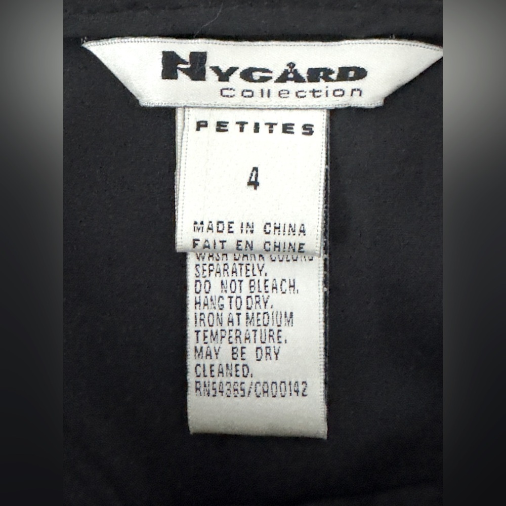 Peter Nygard Black Knee-Length Pleated Pencil Skirt 4 Petite Excellent Condition - Picture 5 of 7